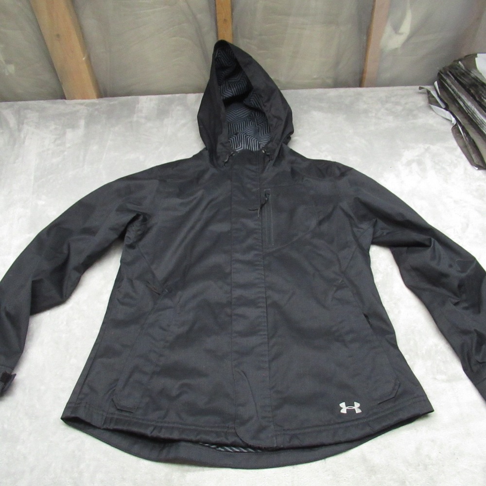 Under Armour Jacket Womens Small Black ColdGear Infrared Storm‎ Water Resistant